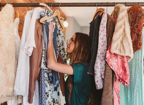 girl in closet