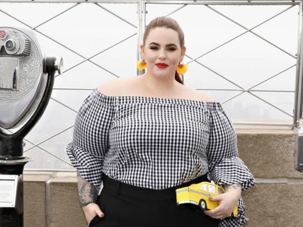 off shoulder neckline plus size top