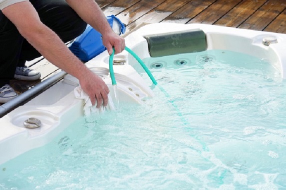 Cleaning the pool