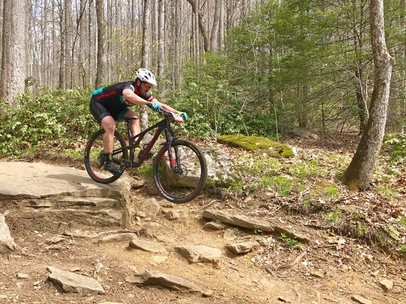 guy on mountain bike