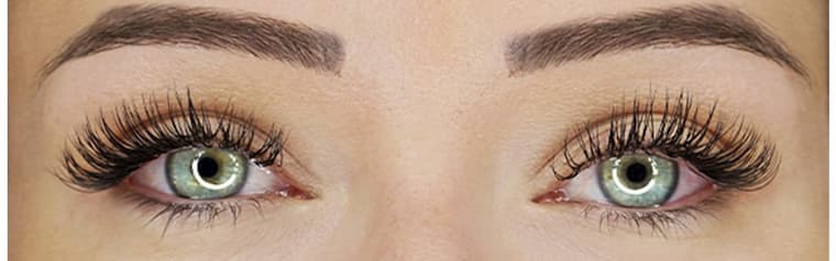 lash extensions without makeup