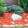 wood chips in garden