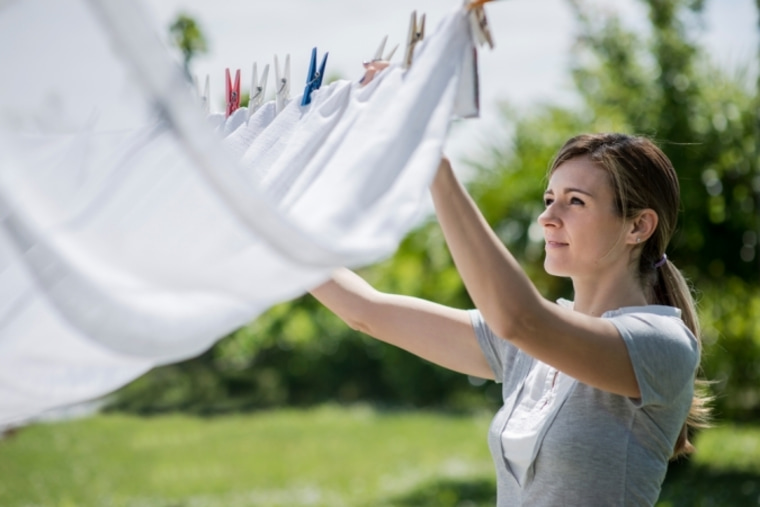 hanging clothes