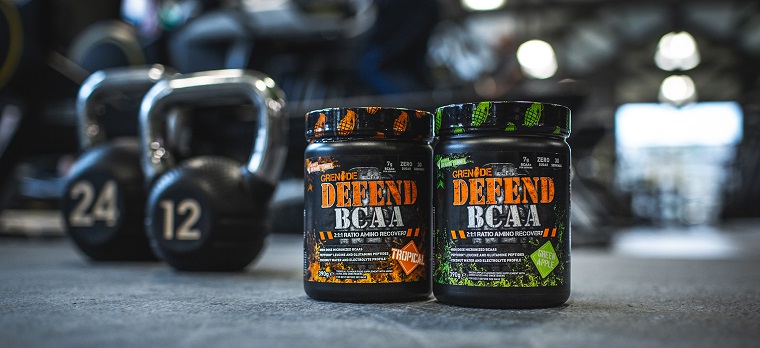 packed bcaas in a gym
