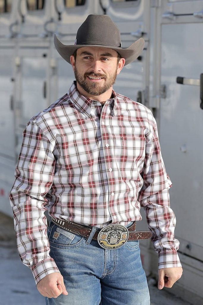 man with country outfit