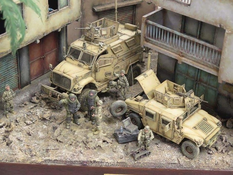 military scale model