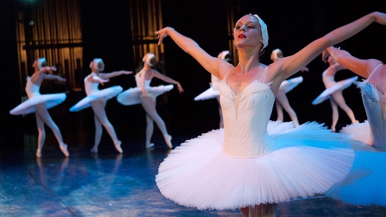 Ballerina in dance tutu