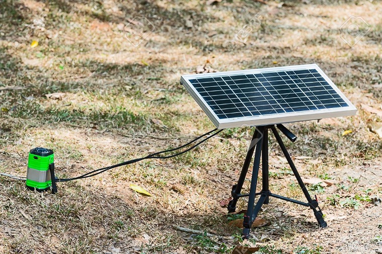 portable solar-powered panel