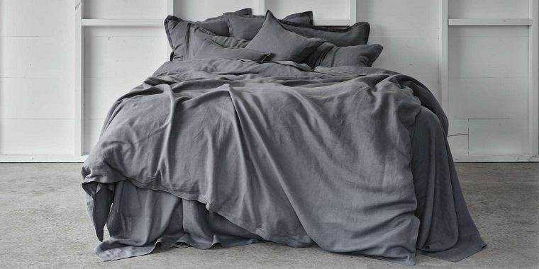 grey cotton bed sheets