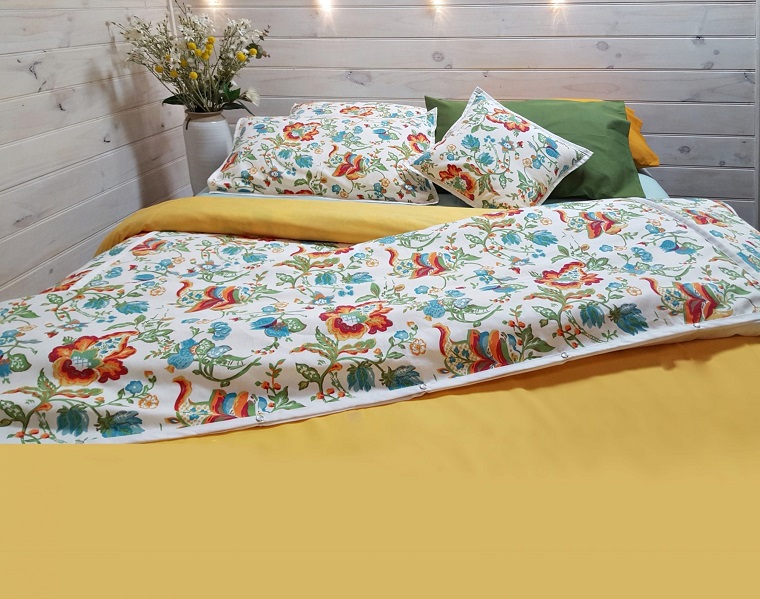 colourfull bed quilt cover