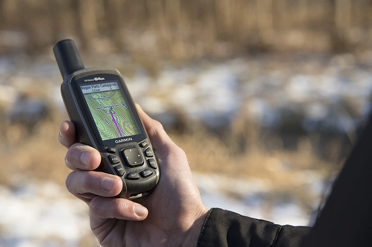 Close-up of gps device