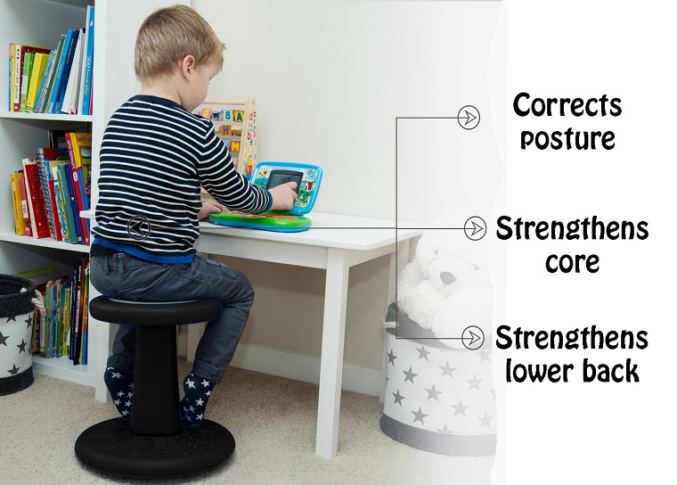 kid seatin g on flexible furniture
