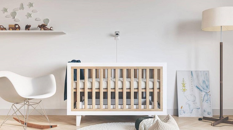 picture of a baby room with a monitor
