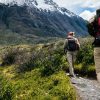 Man and woman hiking