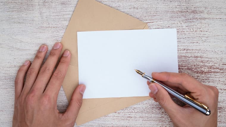 personal handwritten note