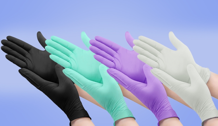different medical gloves
