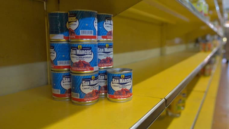 Running Out of Food shelves