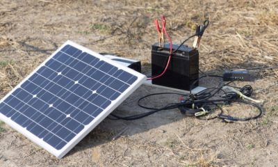 portable solar panel with battery box